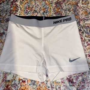 White Nike Pros
